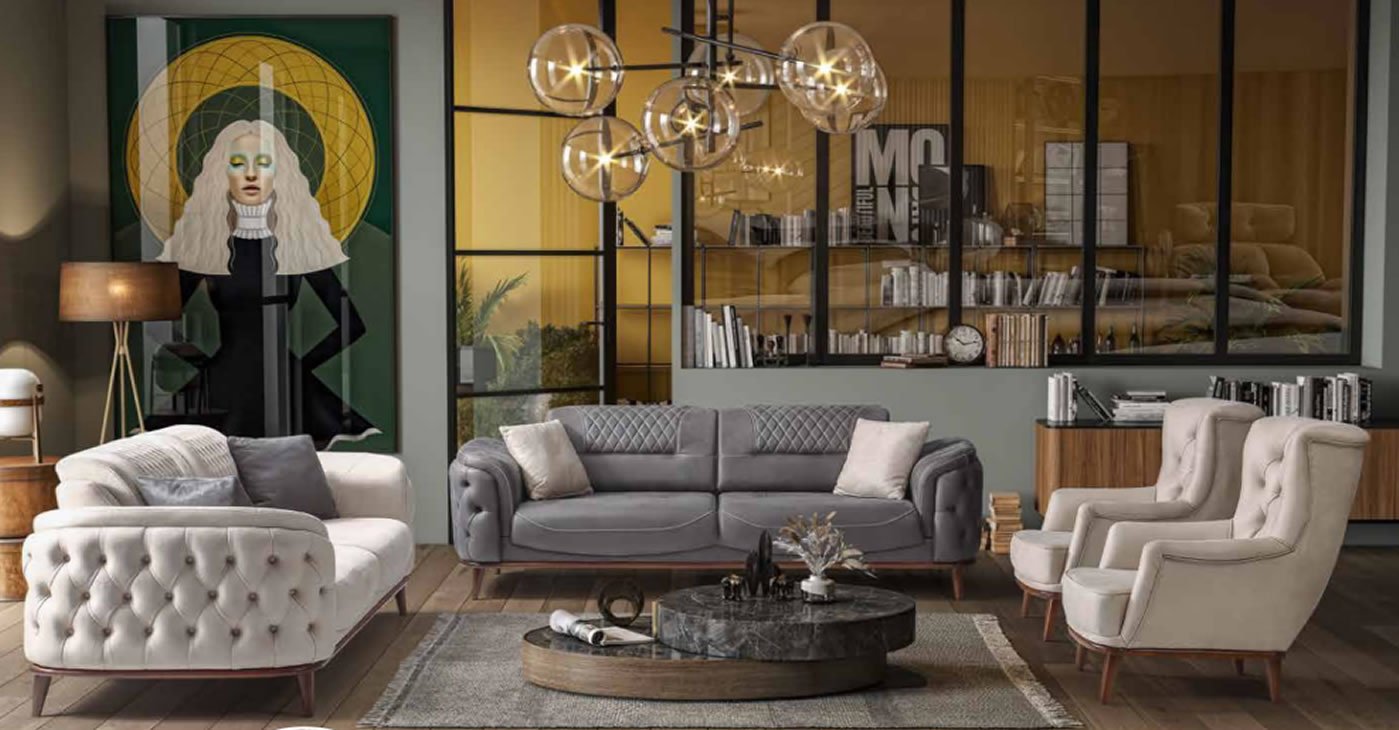 Luxury Chester Sofa Set