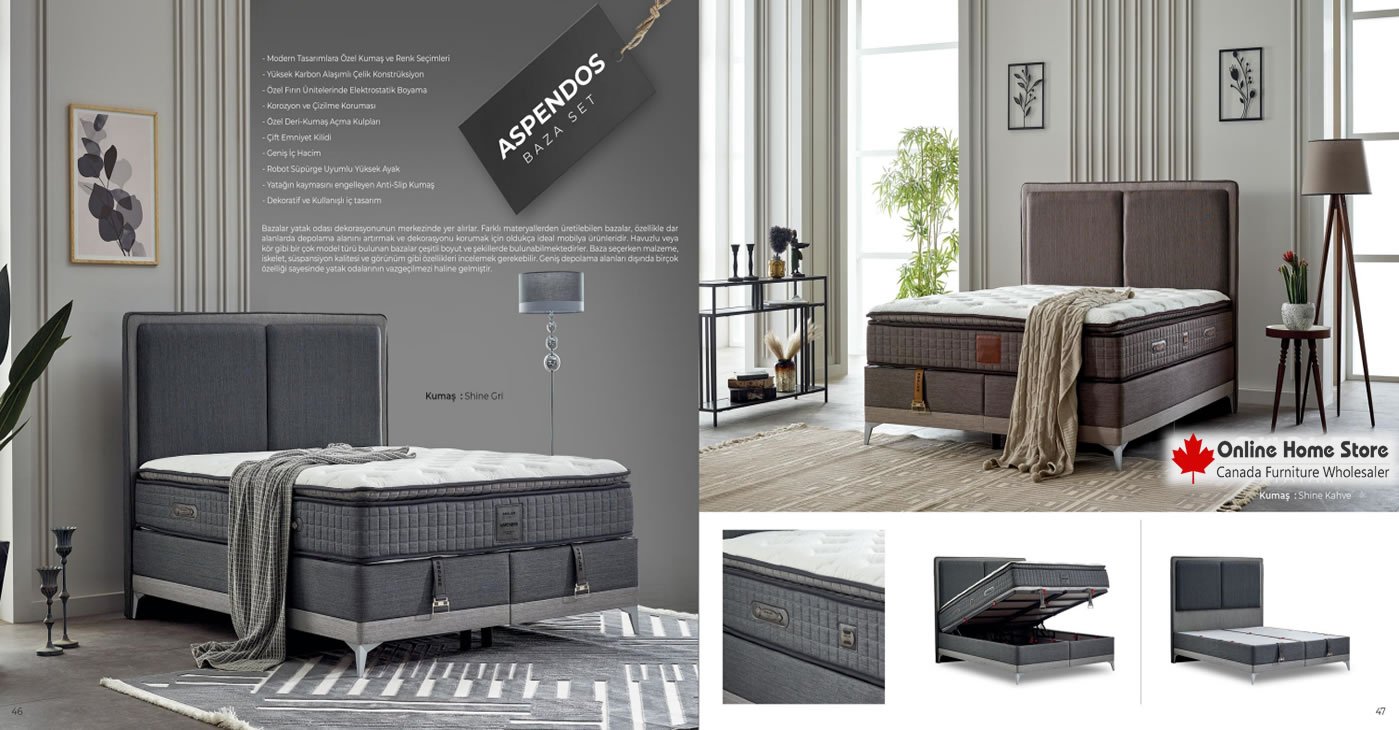 Aspendos Bed Base Set
