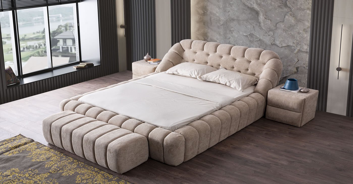 Modern Storage Bed Set